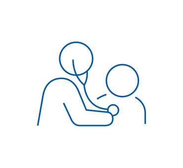 Doctor patient icon