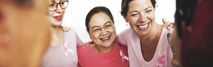 Breast cancer support group of women