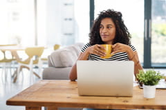 Woman at computer