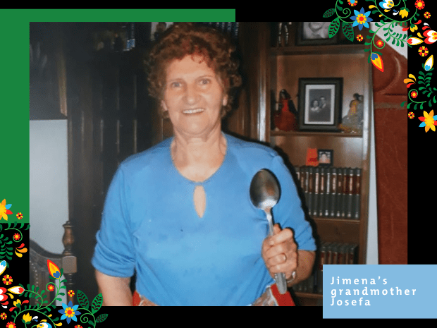 josefa holding large spoon