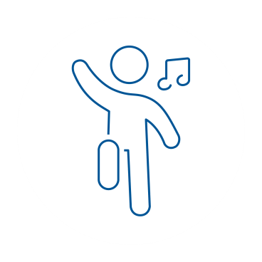 Person dancing icon