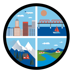 Icon depicting the various regions in which Legacy Cancer Institute can be found