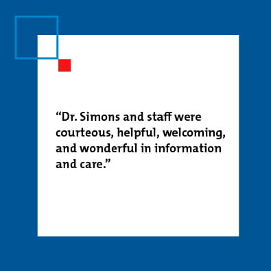 Dr. Simons patient review