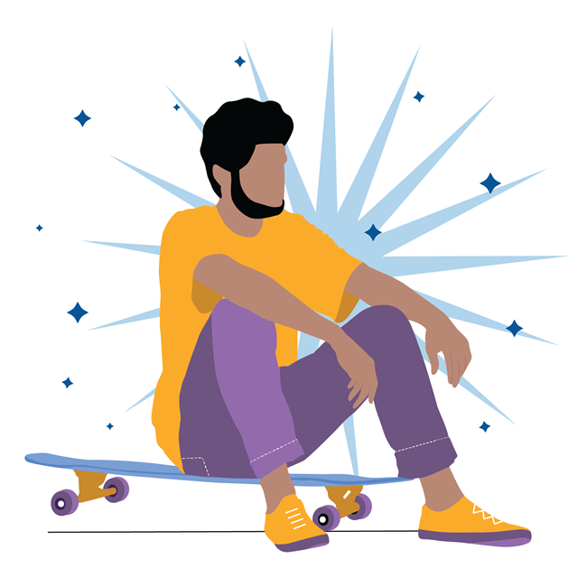 graphic of man too young for colon cancer