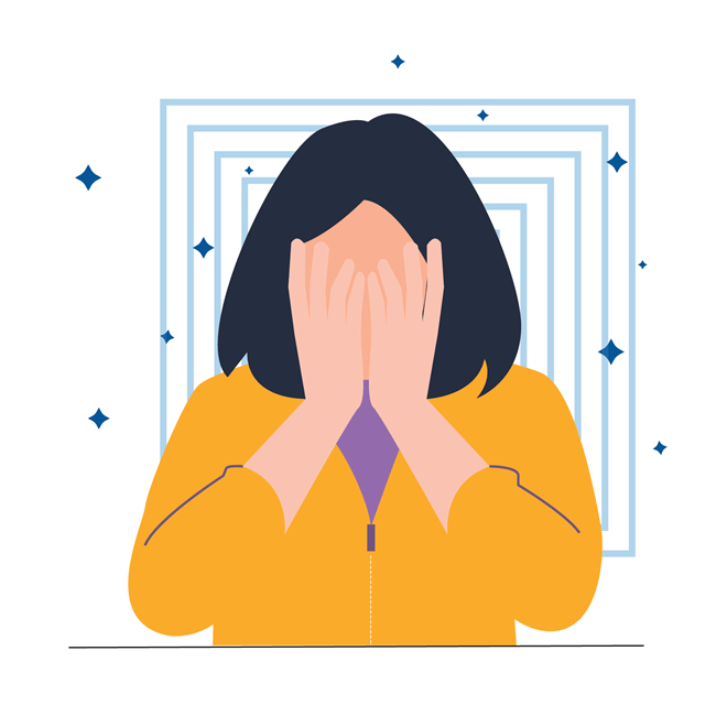 graphic of female who thinks colonoscopies are gross