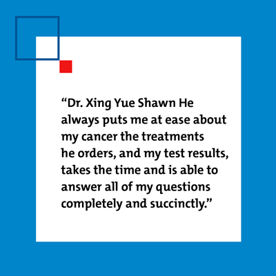 Dr. He patient review