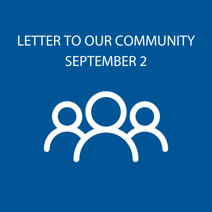 Letter to Our Community September 2