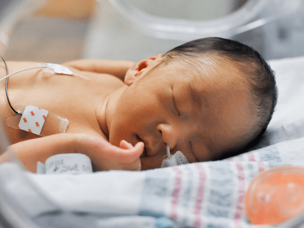 baby in the NICU