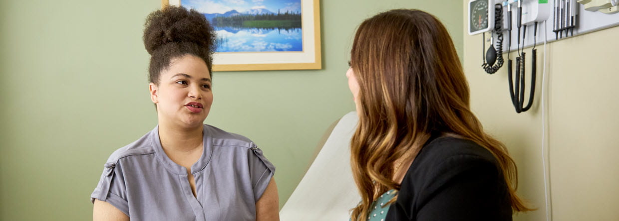provider and patient in conversation