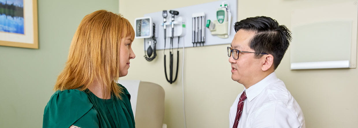 provider and patient in conversation