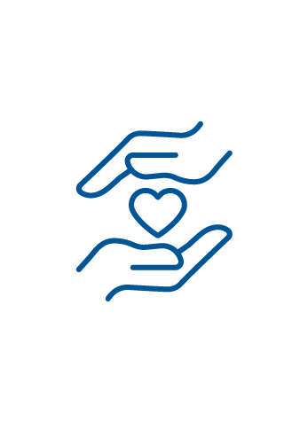 icon of hands and heart