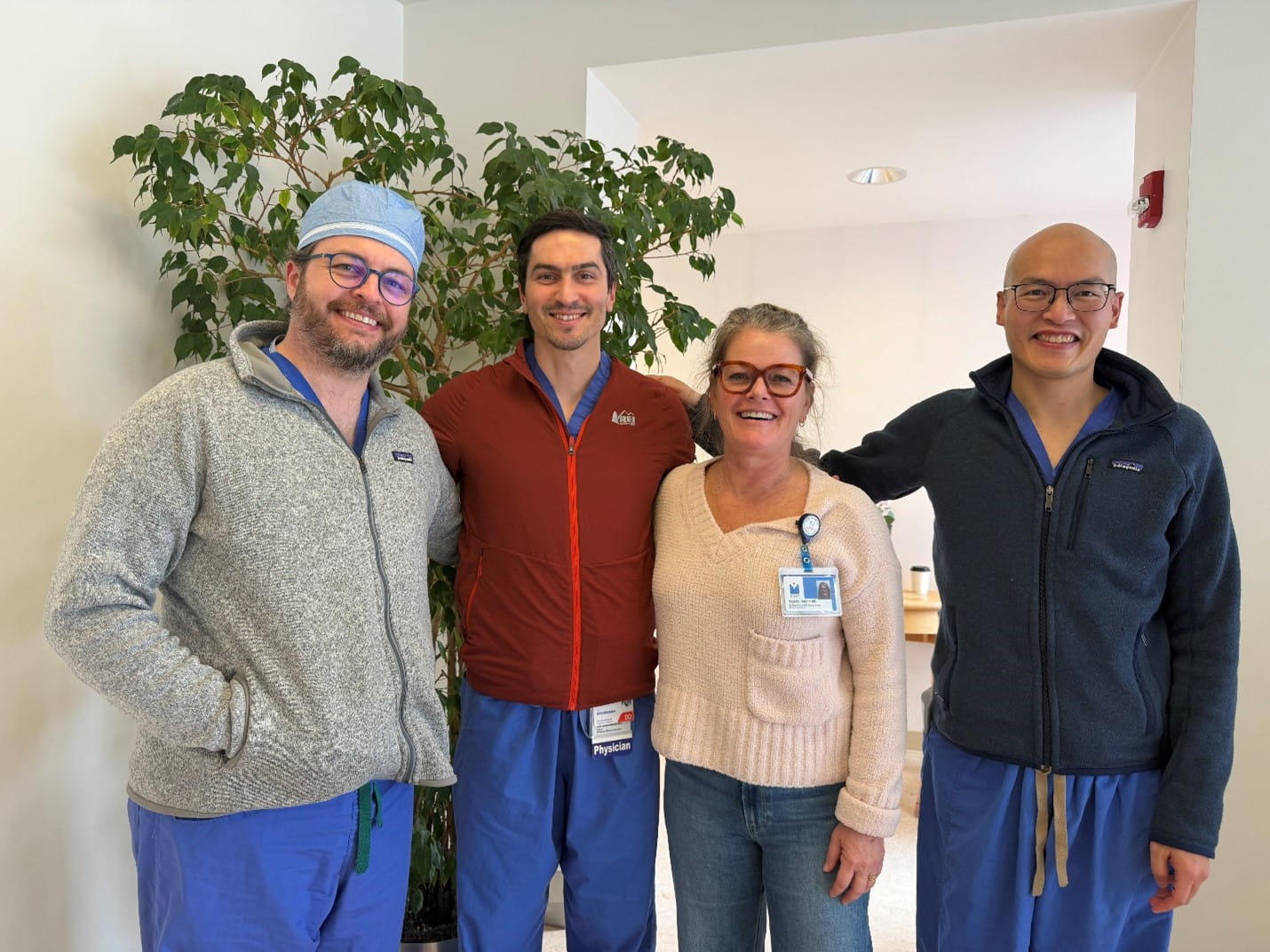 Staff of LWDI stand with fellows