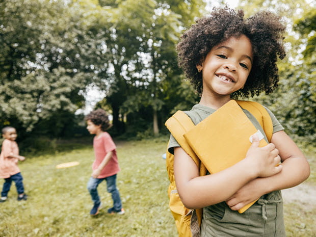 Young child smiling